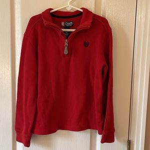 C28 Chaps red quarter zip